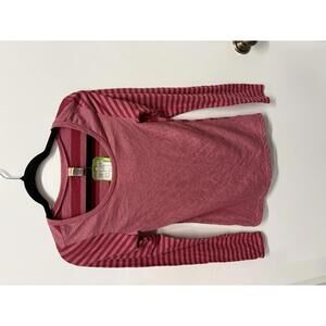 Kavio! Heather Cardigan Junior's Long Sleeve Top Small Pink Multi